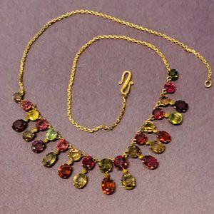 Rhinestone statement necklace - like new